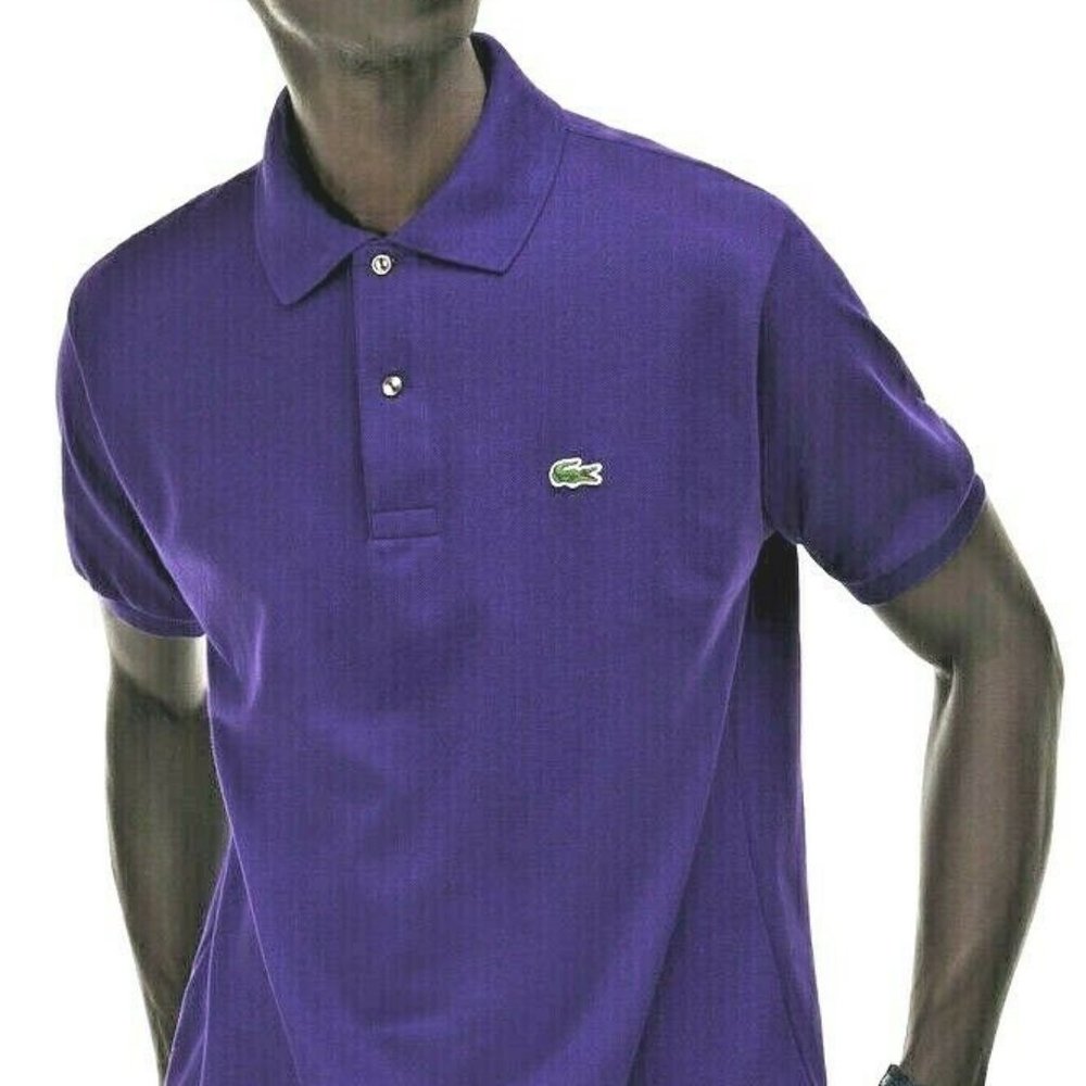 🐊LACOSTE CLASSIC FIT Piqué POLO, Periwinkle _ NWT